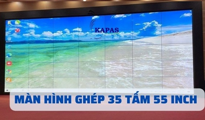 MÀN HÌNH GHÉP 35 TẤM 55 INCH CHO BỆNH VIỆN SẢN NHI PHÚ THỌ