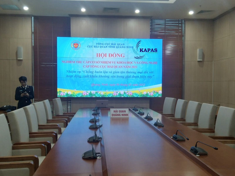 LẮP ĐẶT MÀN HÌNH GHÉP CHO CỤC HẢI QUAN TỈNH QUÀNG NINH